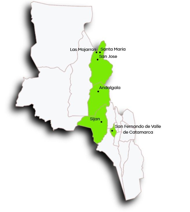 Mapa regional de Catamarca