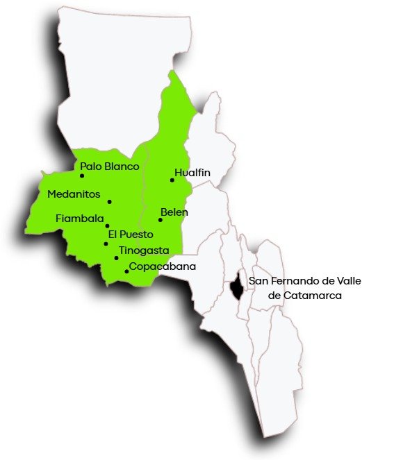 Mapa regional de Catamarca