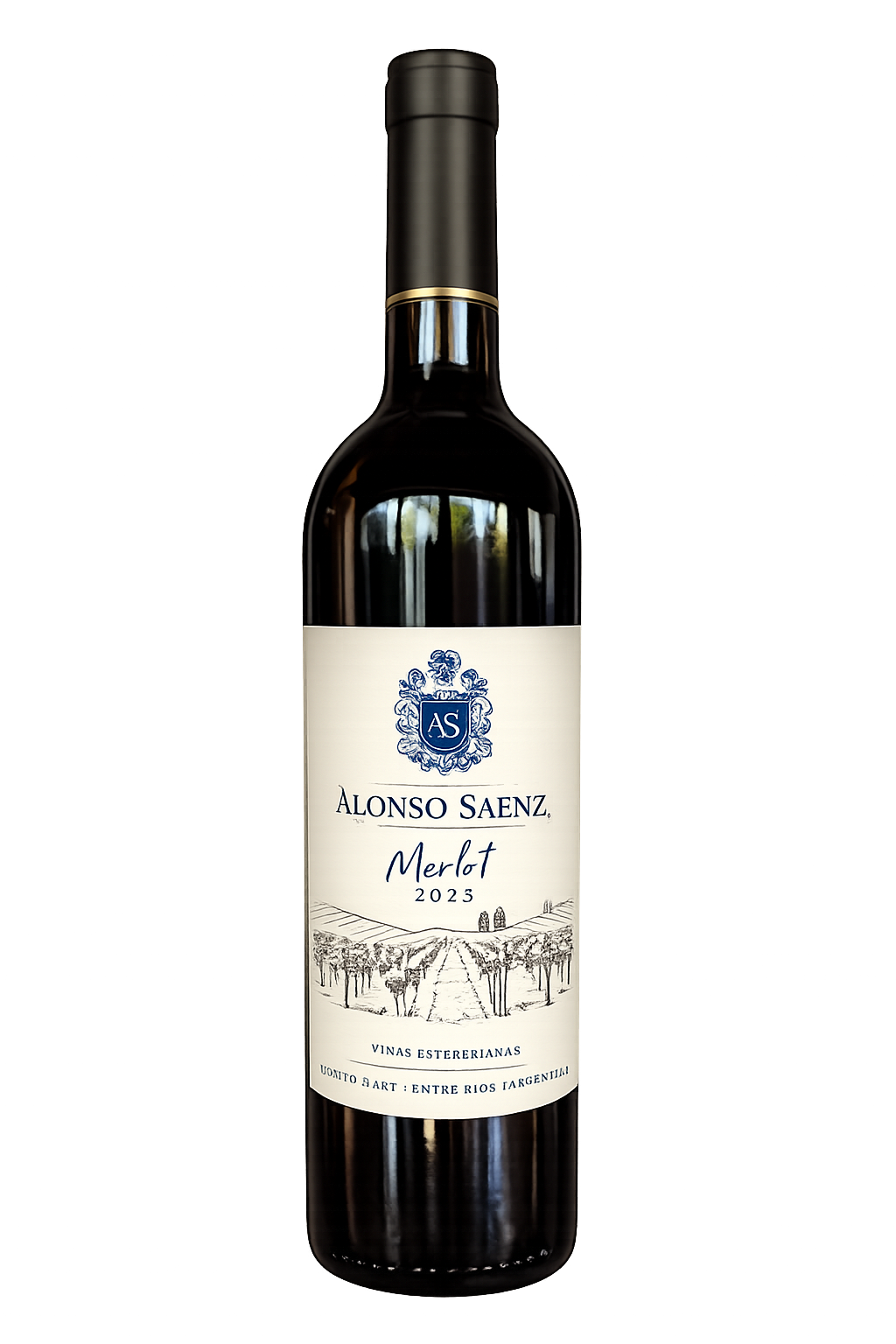 Vino Merlot de Bodega Alonso Sáenz