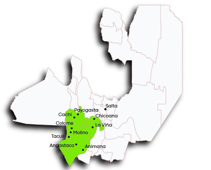 Mapa regional de Salta