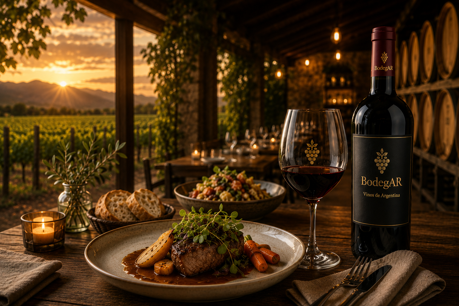 Restaurantes en bodegas de Entre Ríos